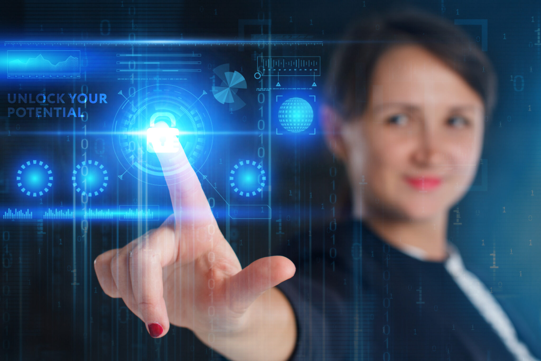 The concept of business, technology, the Internet and the network